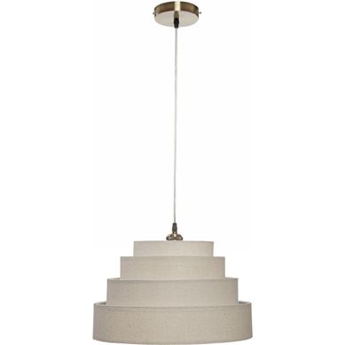 Lmpara de colgar Tela Acordeon Beige