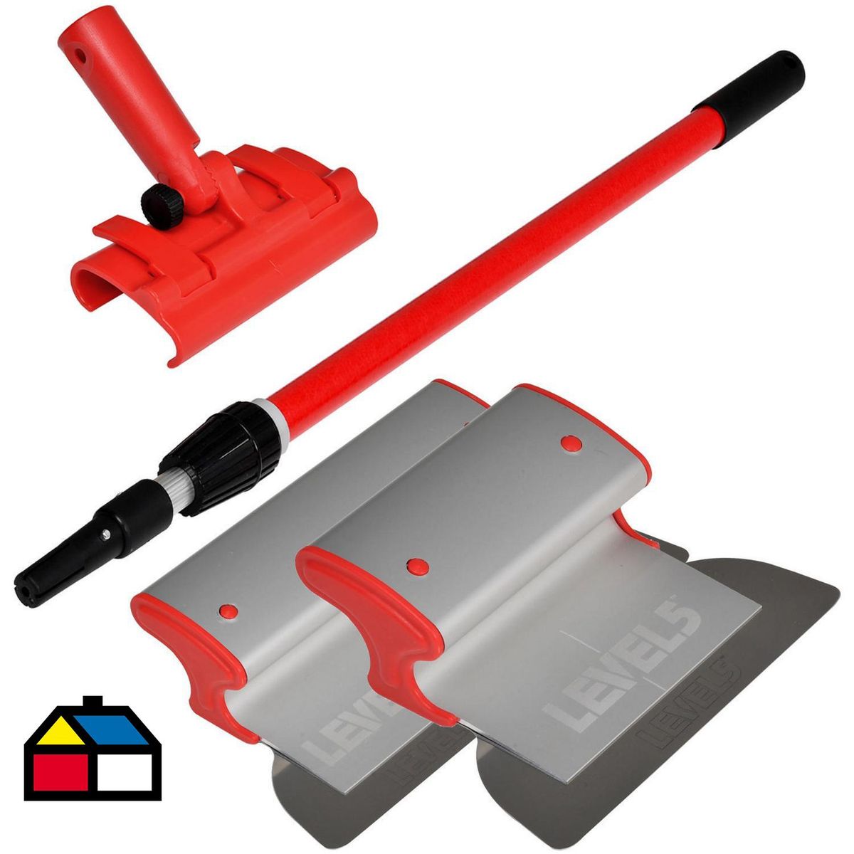 LEVEL 5 - KIT HERRAMIENTAS PARA YESO / 2 ESPATULAS / 1 ADAPTADOR / 1 EXTENSIÓN