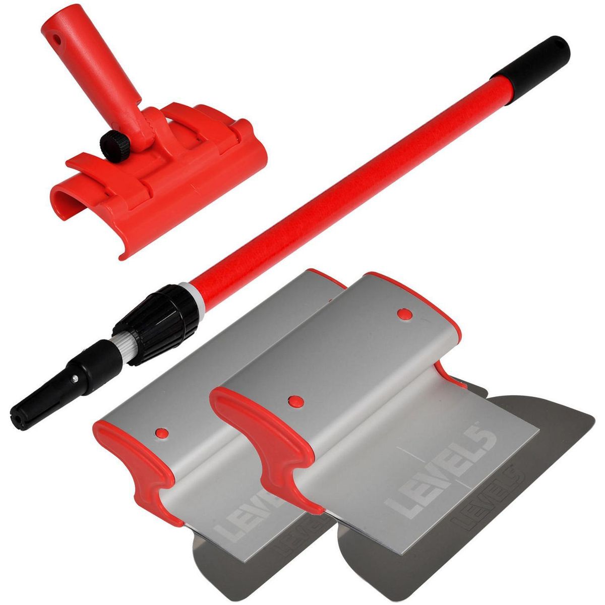 LEVEL 5 - KIT HERRAMIENTAS PARA YESO / 2 ESPATULAS / 1 ADAPTADOR / 1 EXTENSIÓN