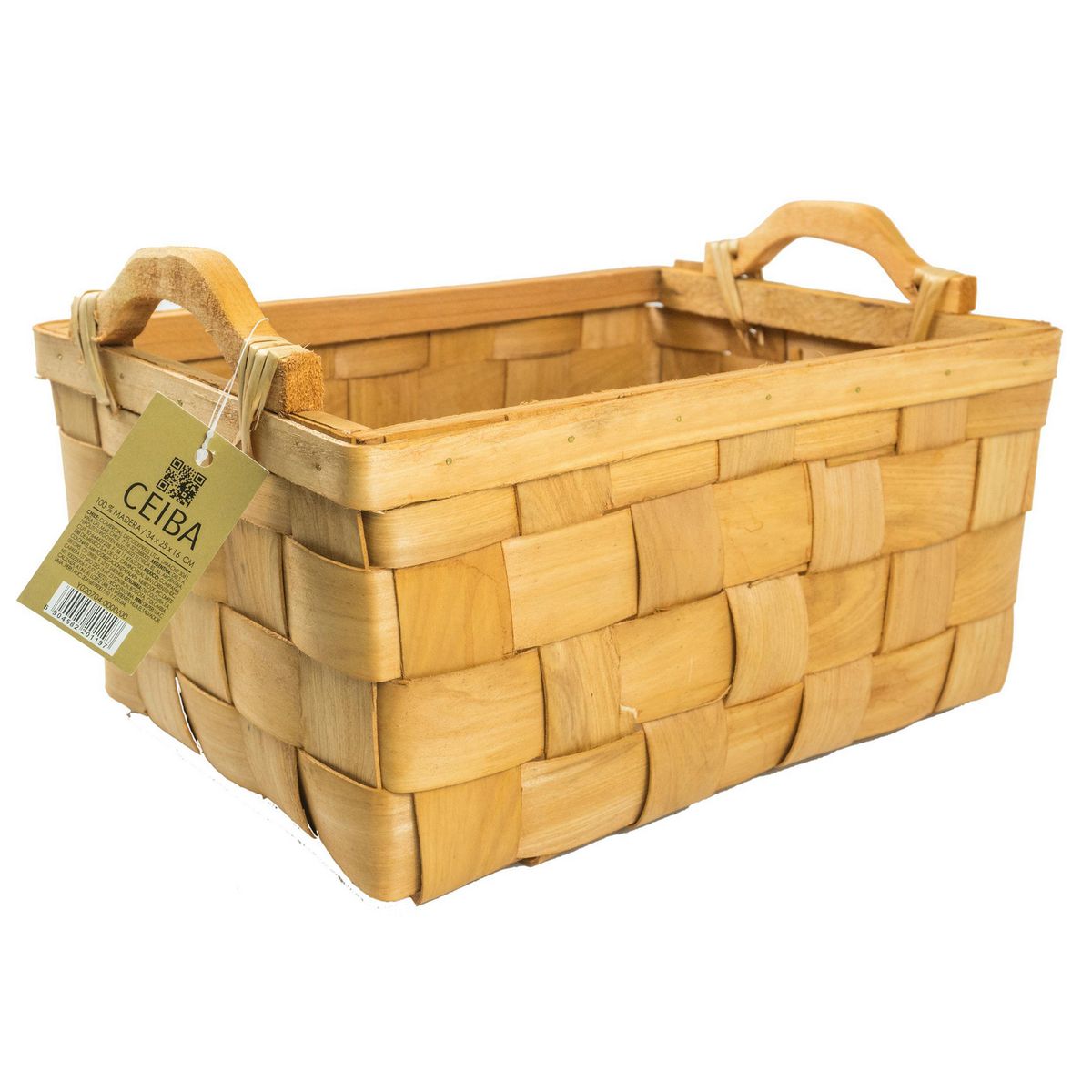 DECO EXPRESS - Bandeja Fibra natural Otra 29x14 cm Café