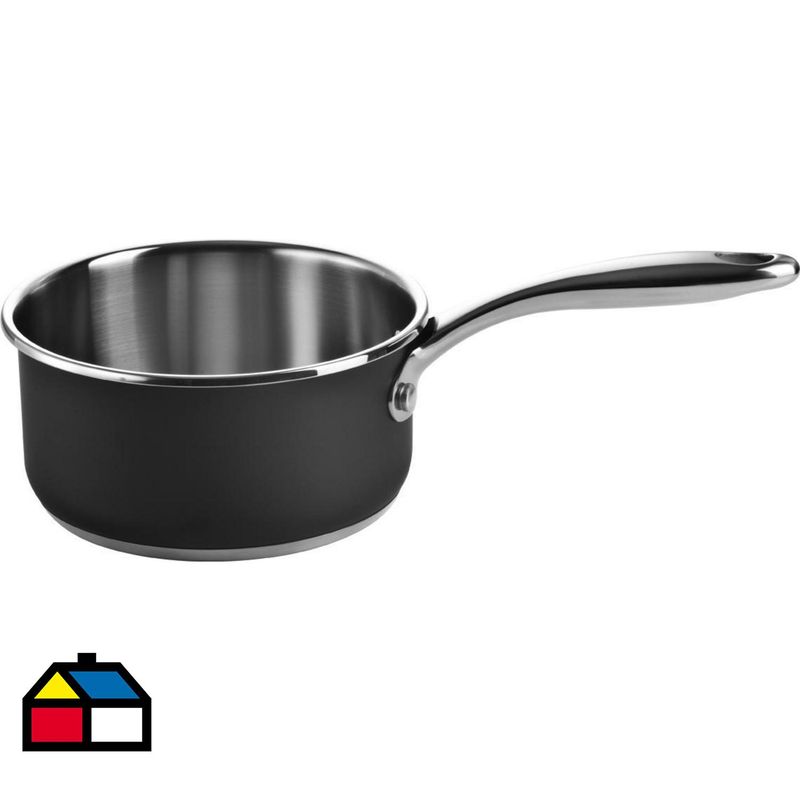 MAGEFESA - Cazo de Acero inoxidable 16 cm  Negro