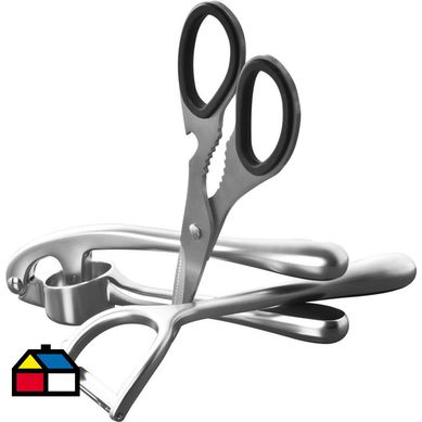Set 3 utensilios acero inoxidable