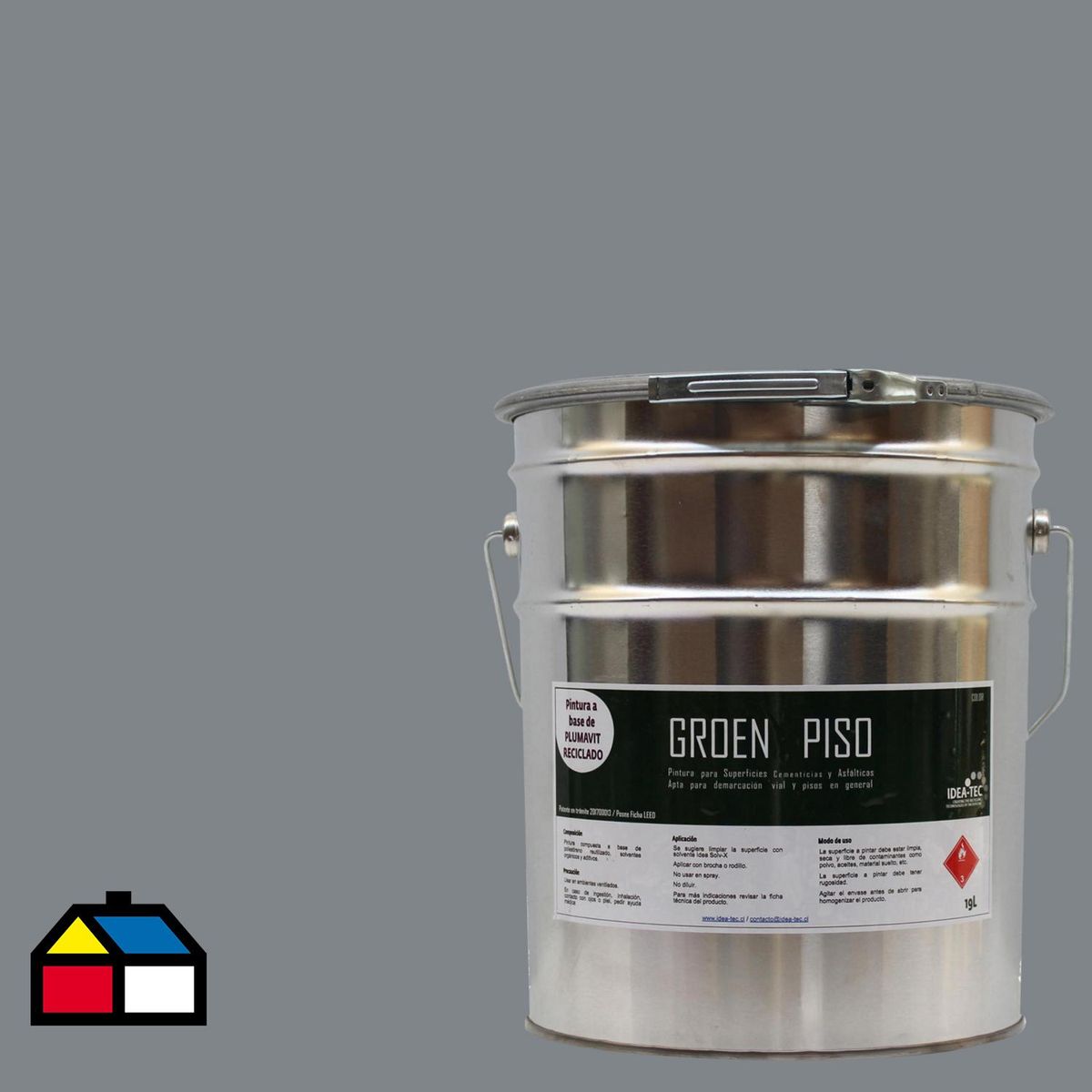 IDEA TEC PISO -  5 galón(es) Brillante Gris