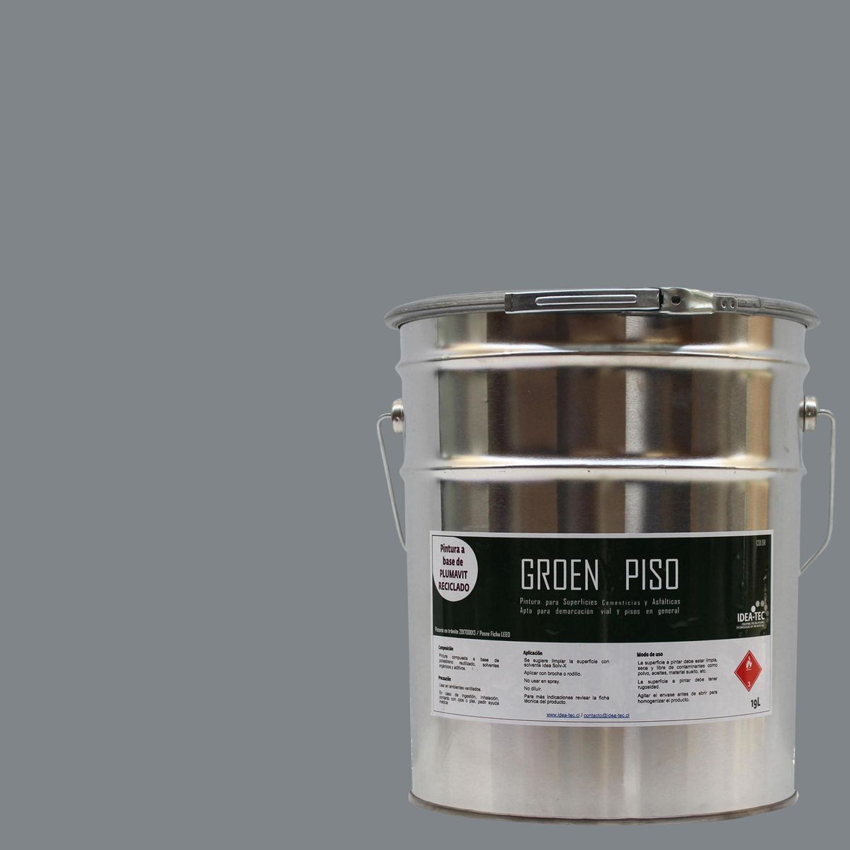 IDEA TEC PISO -  5 galón(es) Brillante Gris