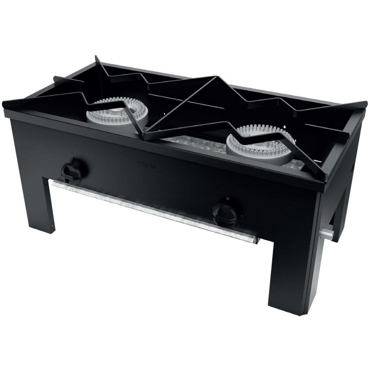 MAIGAS - Anafe Bajo Gas Licuado 2 Platos Negro 6EA184