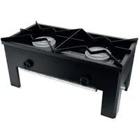 Anafe Bajo Gas Licuado 2 Platos Negro 6EA184