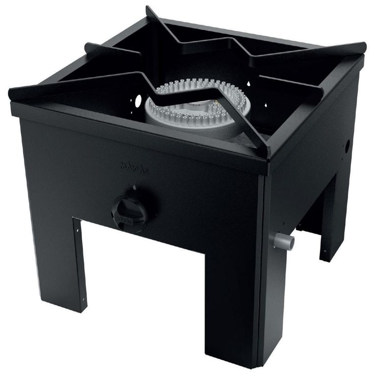 MAIGAS Anafe Industrial Bajo 1 Plato 43X43 Cm Gas Licuado Para Cocina