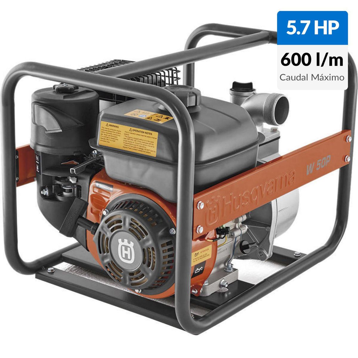 HUSQVARNA - Motobomba a gasolina 2" 5.7Hp 600L/min