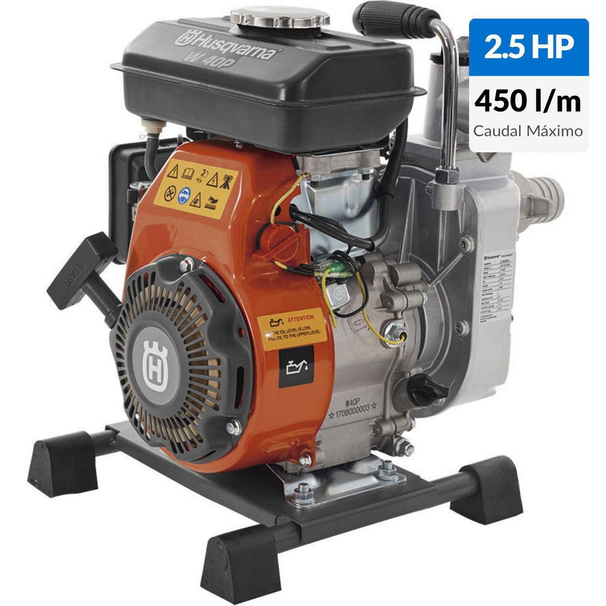 HUSQVARNA - Motobomba Husqvarna Gasolina W40P 1.5