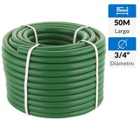 Manguera jardin pvc reforzada 3/4"" rollo 50 m sin accesorios
