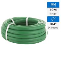 Manguera jardin pvc reforzada 3/4"" rollo 10 m sin accesorios