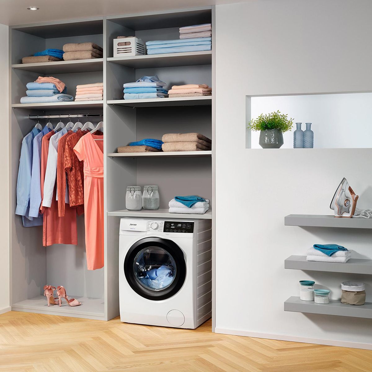 FENSA - Lavadora Carga Frontal 9 kg Blanco Europe 9W