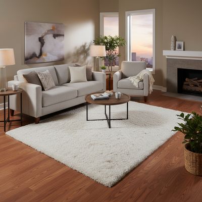 Imagen 2 del producto Alfombra Shaggy Soft 160x230 cm Poliéster Beige