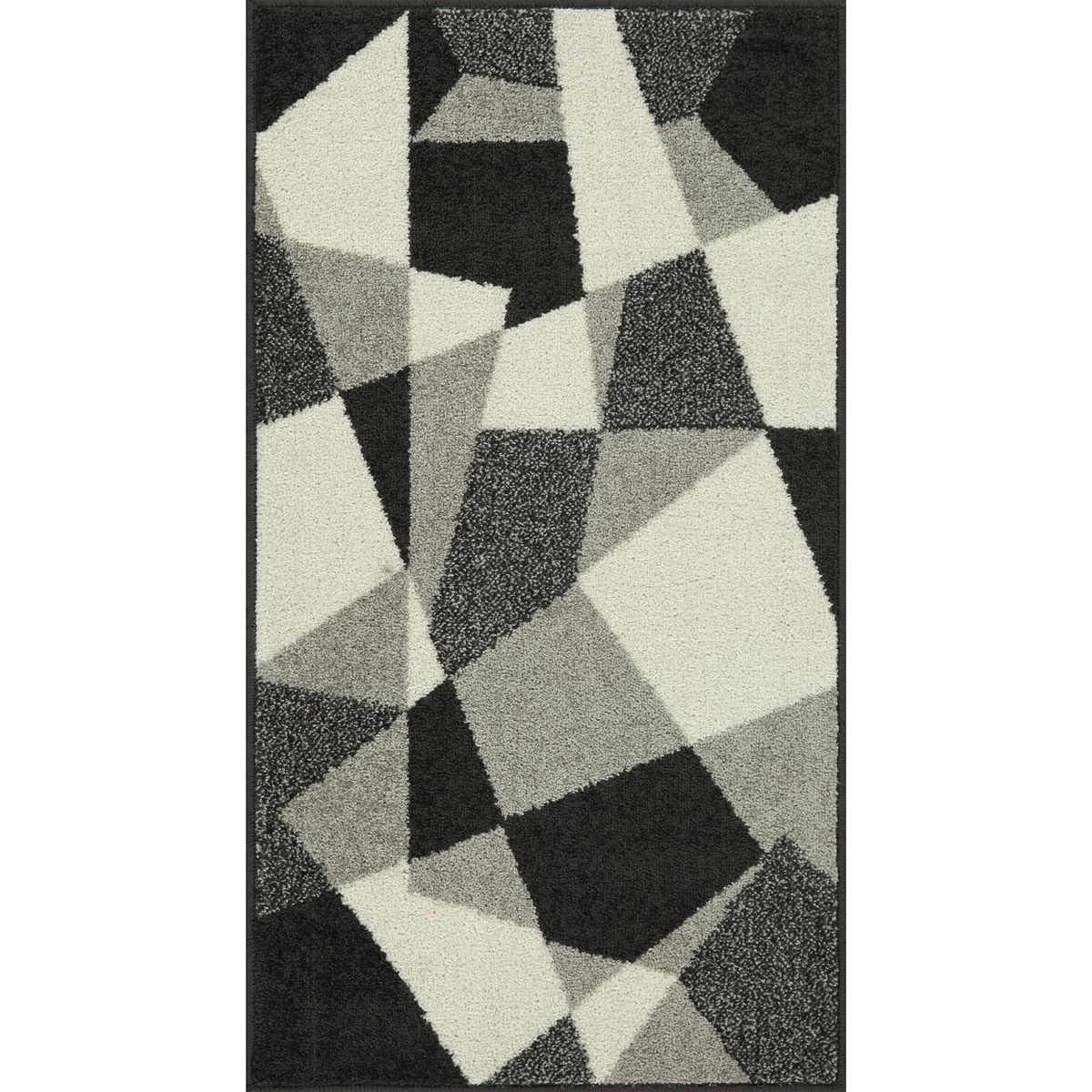 JUST HOME COLLECTION - Alfombra Pasillo Lotto Blocks 50x220 cm Polipropileno Gris