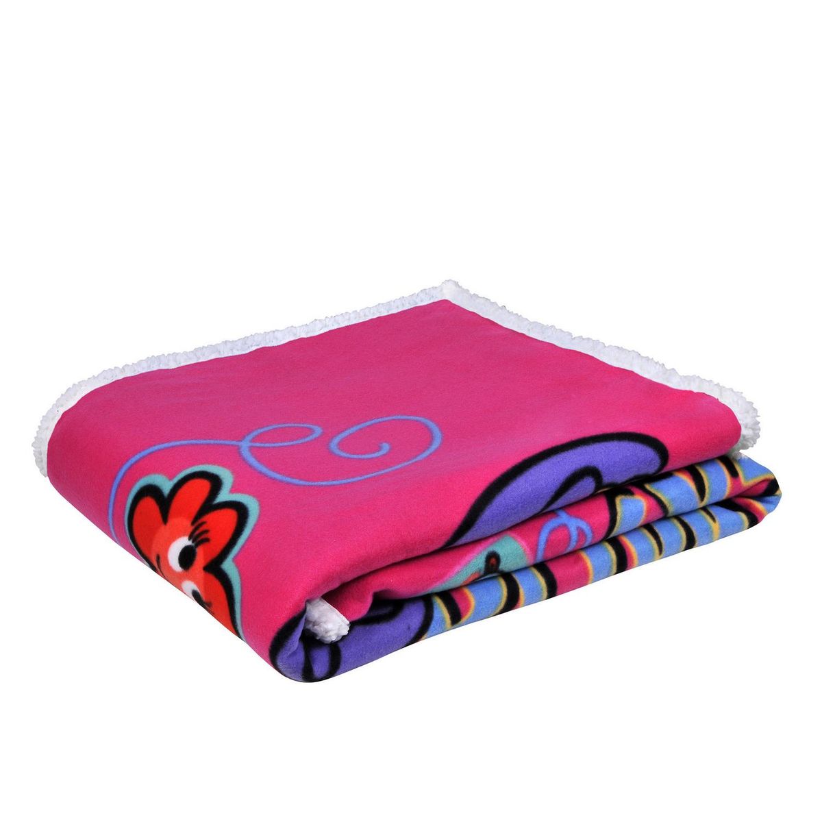 DISNEY - Frazada Polar Sherpa Girl Power Especial Multicolor