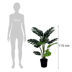 JUST HOME COLLECTION - Planta Artificial Monstera 115 cm Verde