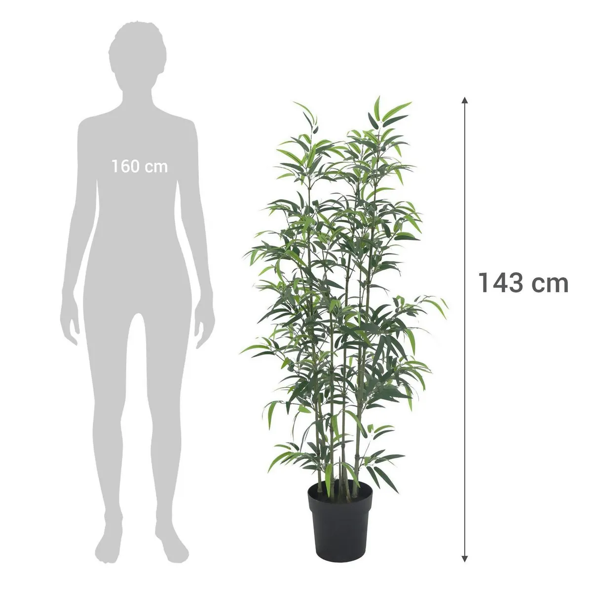 JUST HOME COLLECTION - Planta Artificial Bamboo 143 cm Verde