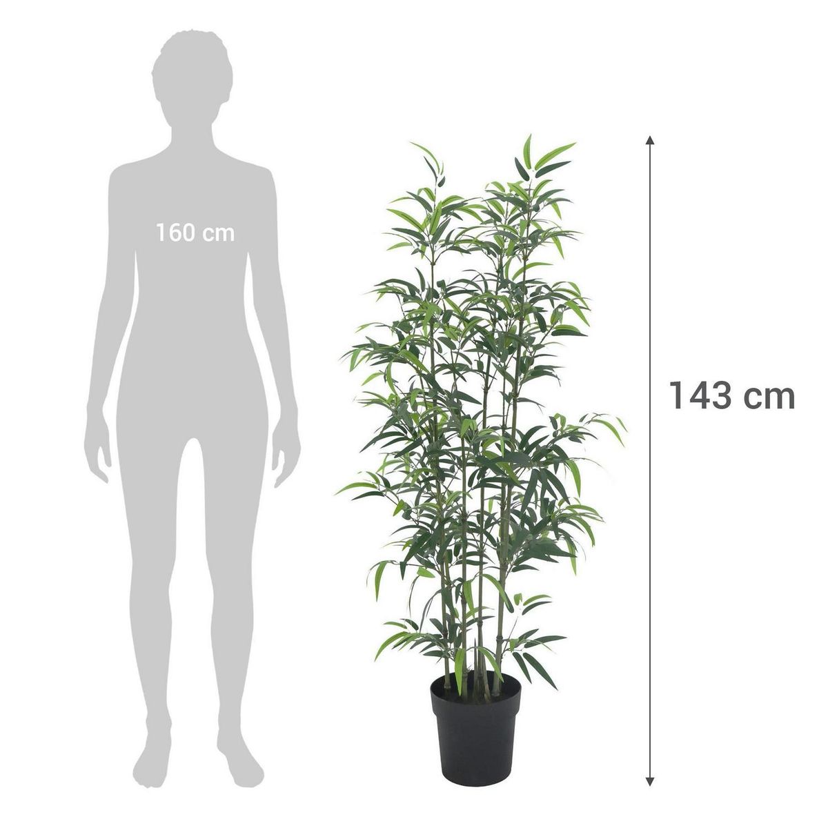 JUST HOME COLLECTION - Planta Artificial Bamboo 143 cm Verde