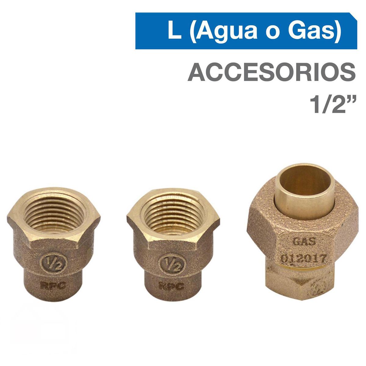 STRETTO - Accesorios de conexión gas para calefón