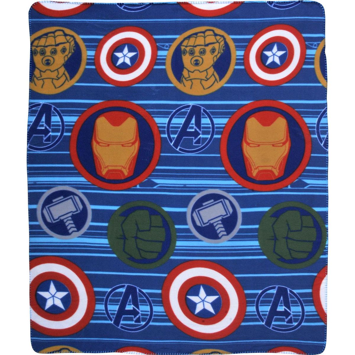 AVENGERS - Frazada Polar Glove Especial Multicolor
