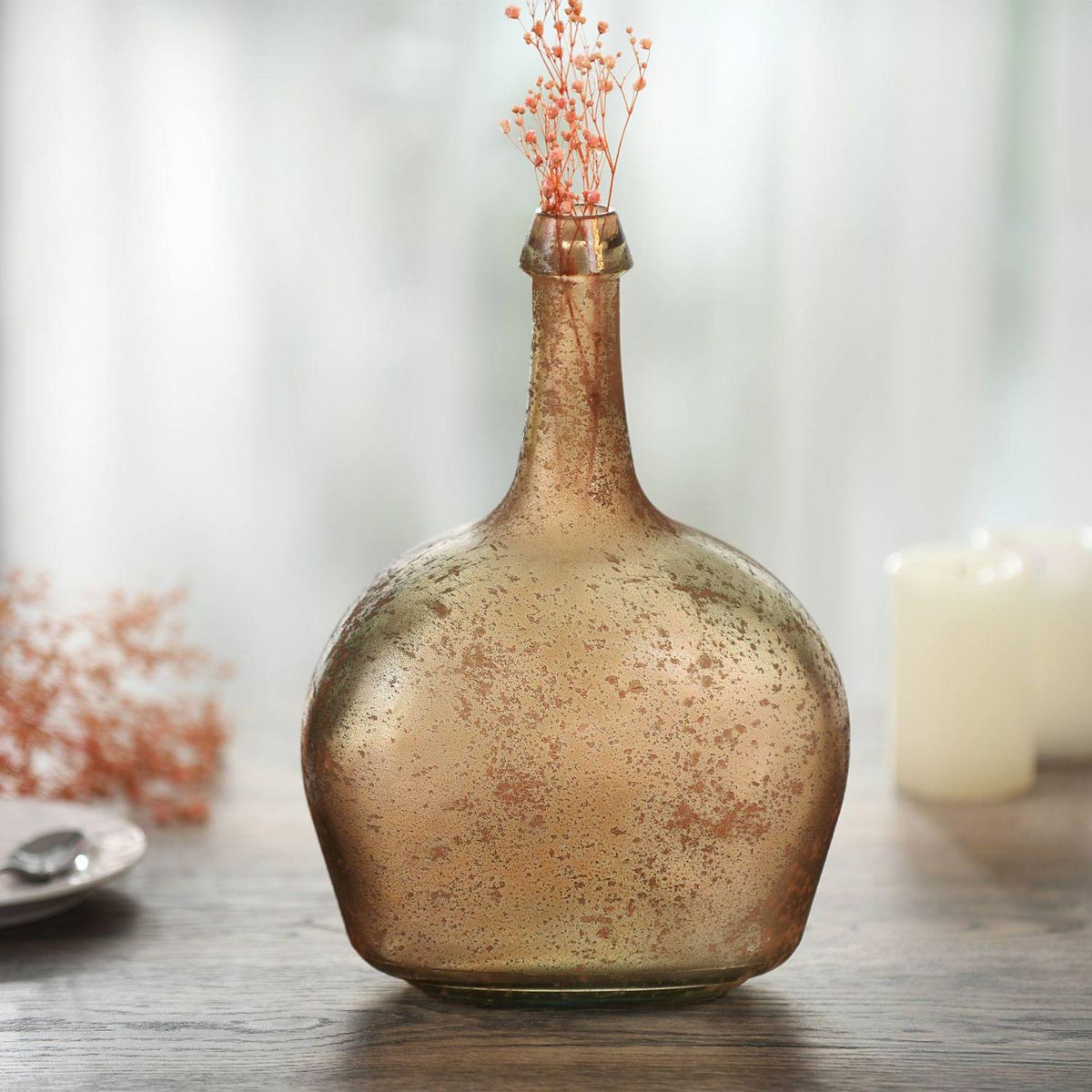 HOMY - Botella Victoria antic marrón 26 cm