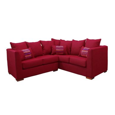 Sof seccional duncan 177x75x71 cm rojo