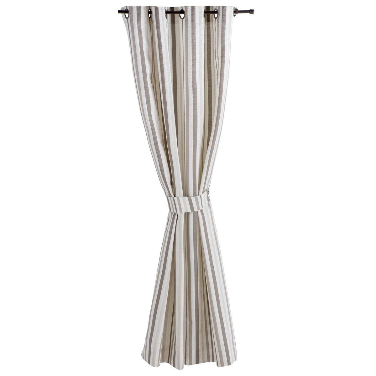 JACFELAY - Cortina tela 225x135cm Rayas beige
