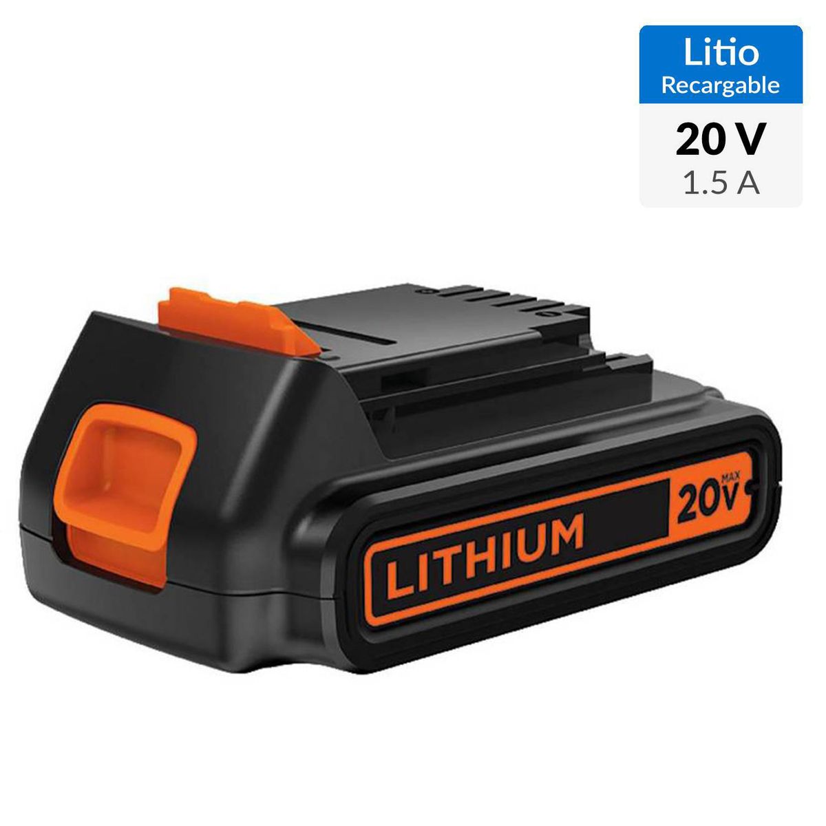 BLACK+DECKER - Batería recargable 20V 1,5 Ah