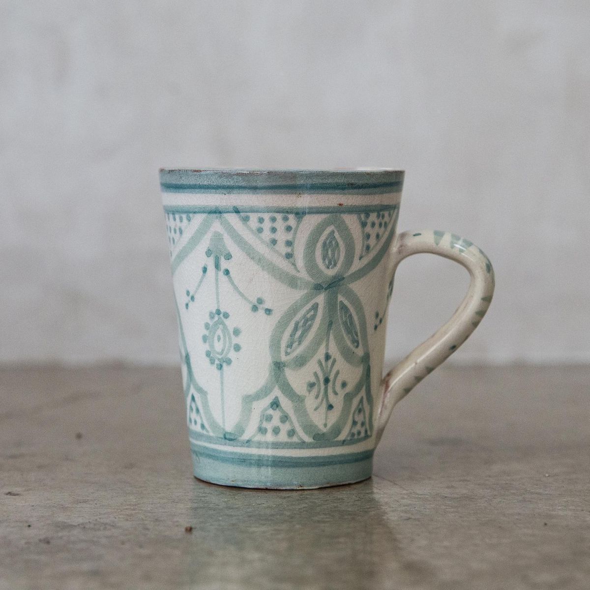 Taza Marroquí cerámica menta, marca CASA GITANA - Foto Principal