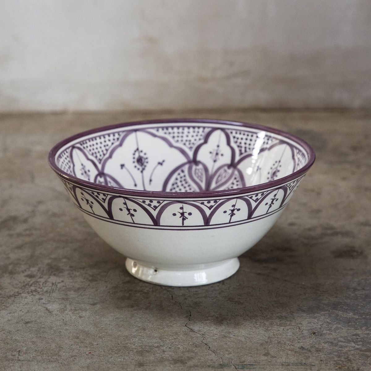 CASA GITANA - Bowl Marroquí 30,5 cm cerámica lavanda