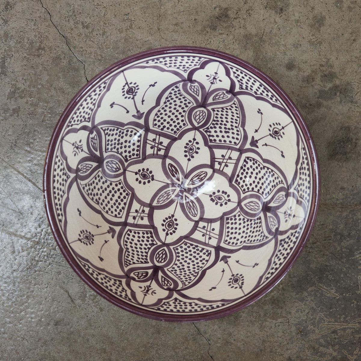 CASA GITANA - Bowl Marroquí 30,5 cm cerámica lavanda