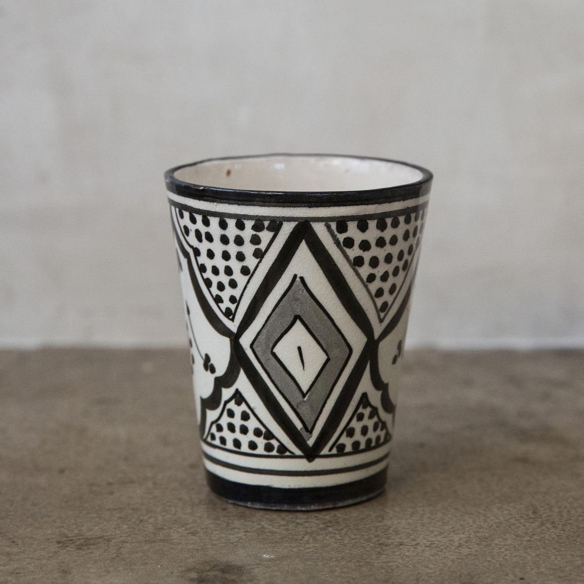 CASA GITANA - Vaso Bajo de Cerámica 250 ml Negro