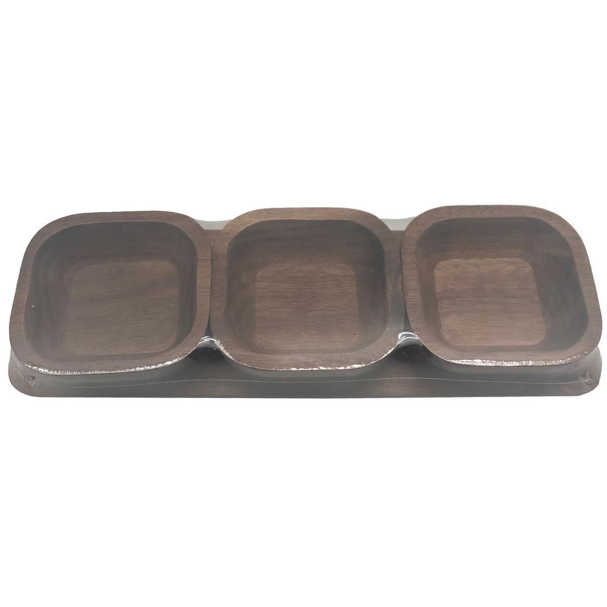 JUST HOME COLLECTION - Set 3 pocillos bambú café