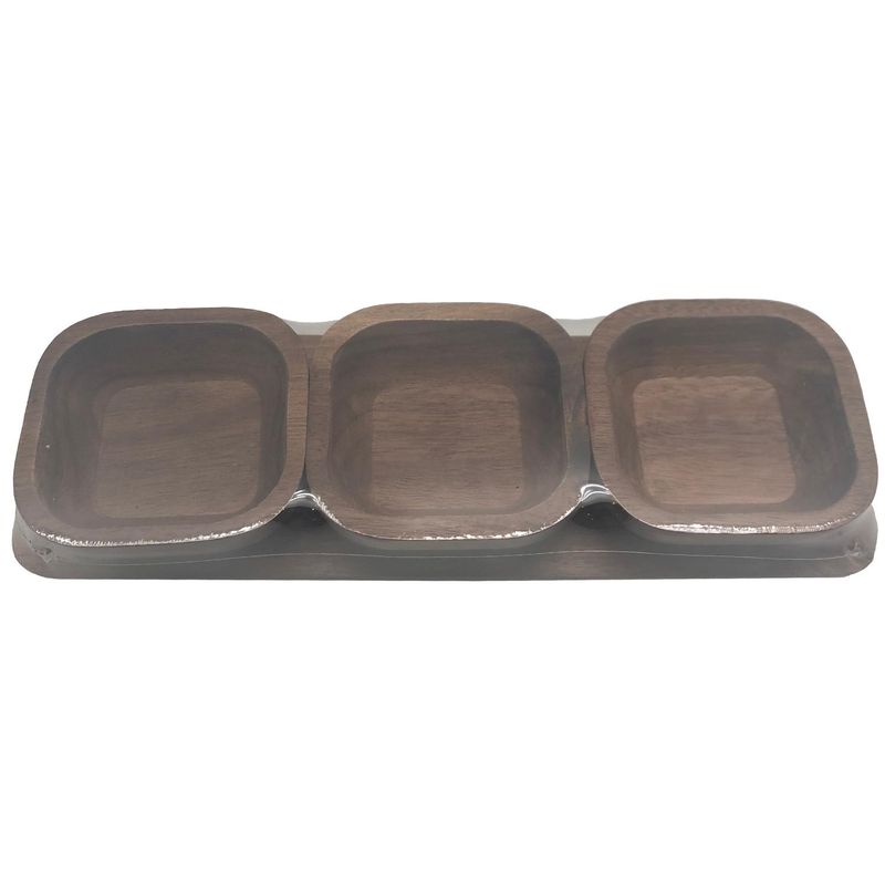 JUST HOME COLLECTION - Set 3 pocillos bambú café