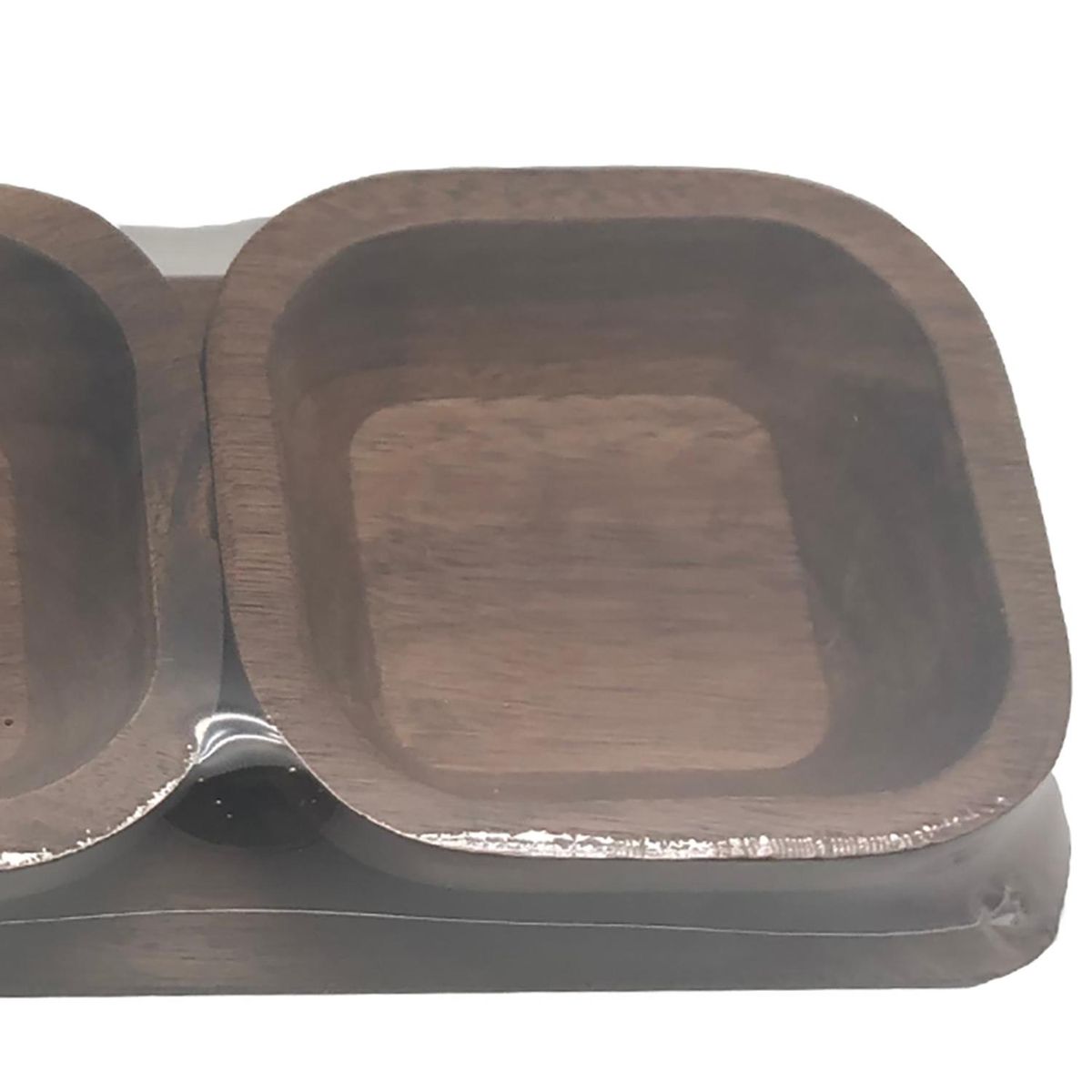 JUST HOME COLLECTION - Set 3 pocillos bambú café