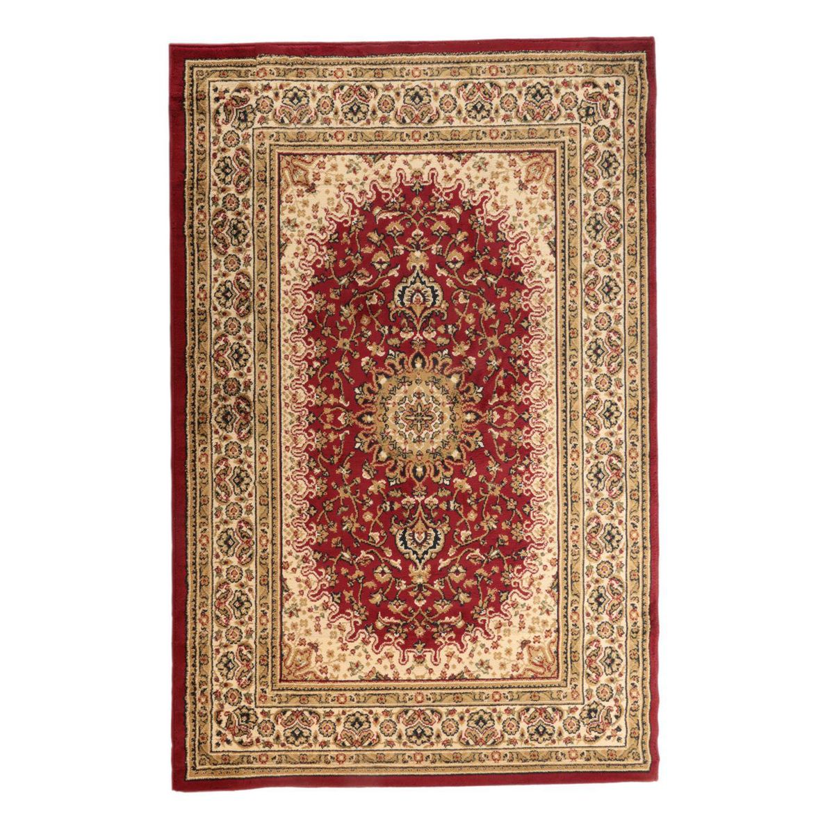 JUST HOME COLLECTION - Alfombra Carrera Clásica 133x190 cm Polipropileno Rojo