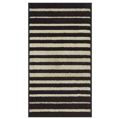 Alfombra Carrera Rayas 133x190 cm Negro