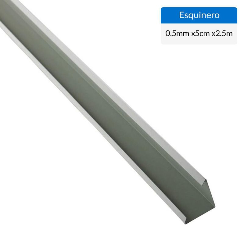 PIZARREÑO CEDRAL - Perfil esquinero blanco 2500x0,5
