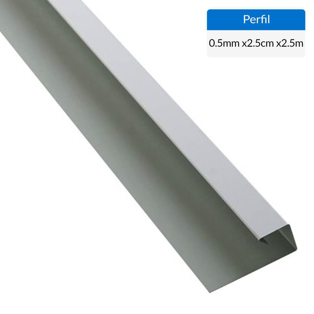 PIZARREÑO CEDRAL - Perfil j blanco 2500x0,5 mm