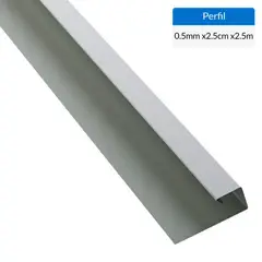 PIZARREÑO CEDRAL - Perfil j blanco 2500x0,5 mm
