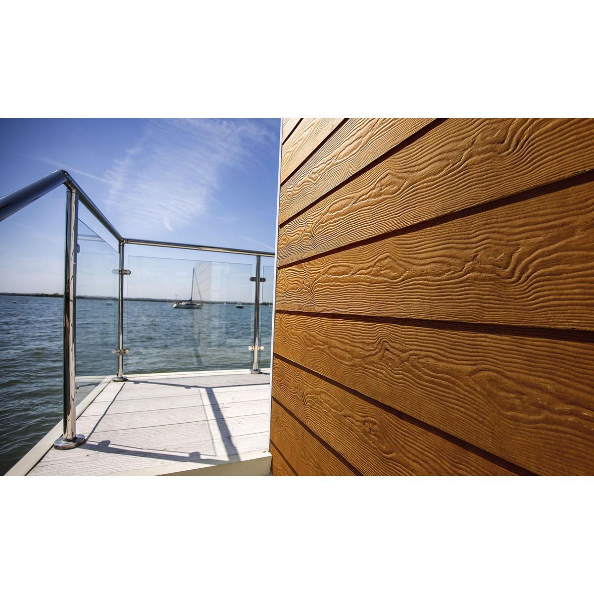 PIZARREÑO CEDRAL - Siding Fibrocemento Pizarreño Cedral Pino Oregón 6mm 19x366cm