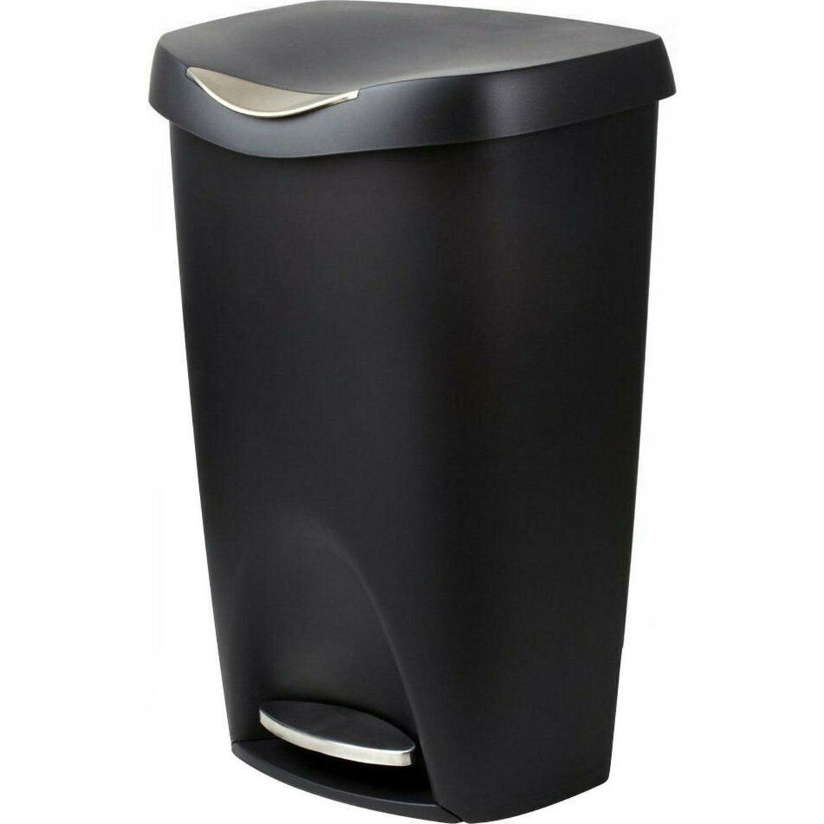 UMBRA - Basurero 50 Litros Acero inoxidable Negro
