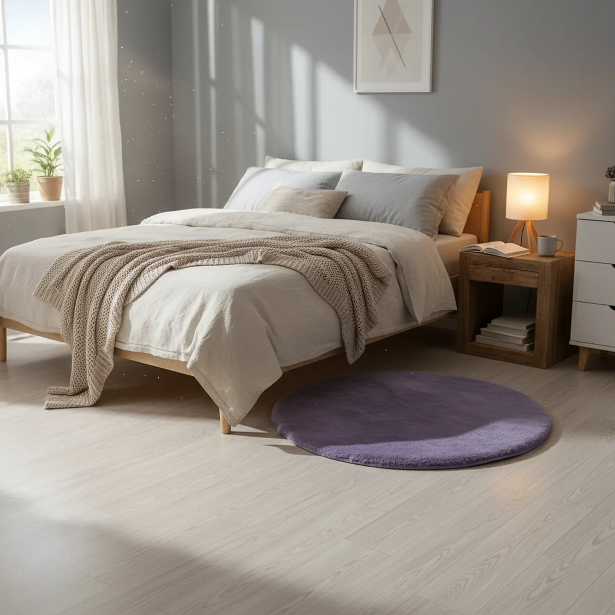 JUST HOME COLLECTION - Bajada de Cama Redonda Rabbit