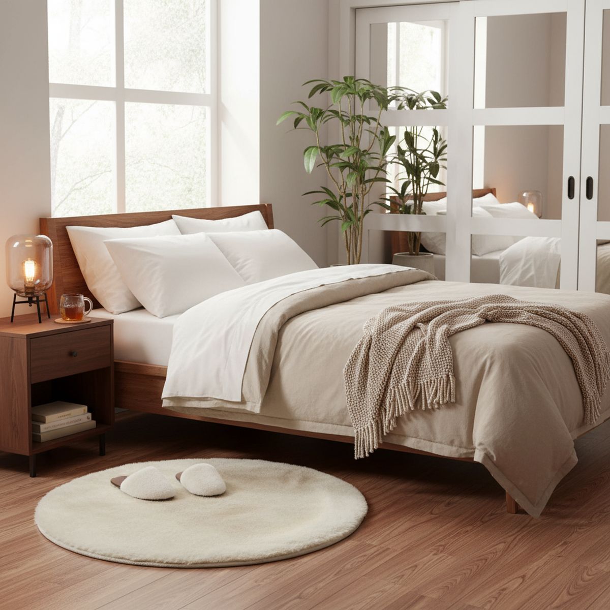 JUST HOME COLLECTION - Bajada de Cama Redonda Rabbit