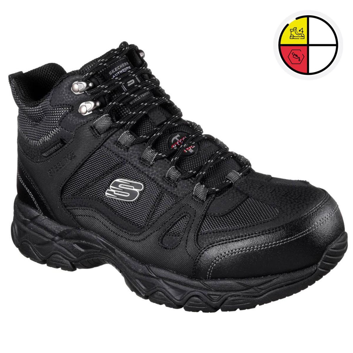 SKECHERS WORK - Zapato de Trabajo Hombre Ledom BLK