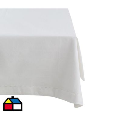 Mantel 160x160 cm blanco