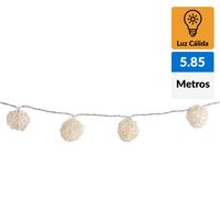 Guirnalda 220V ovillo blanco 20 luces