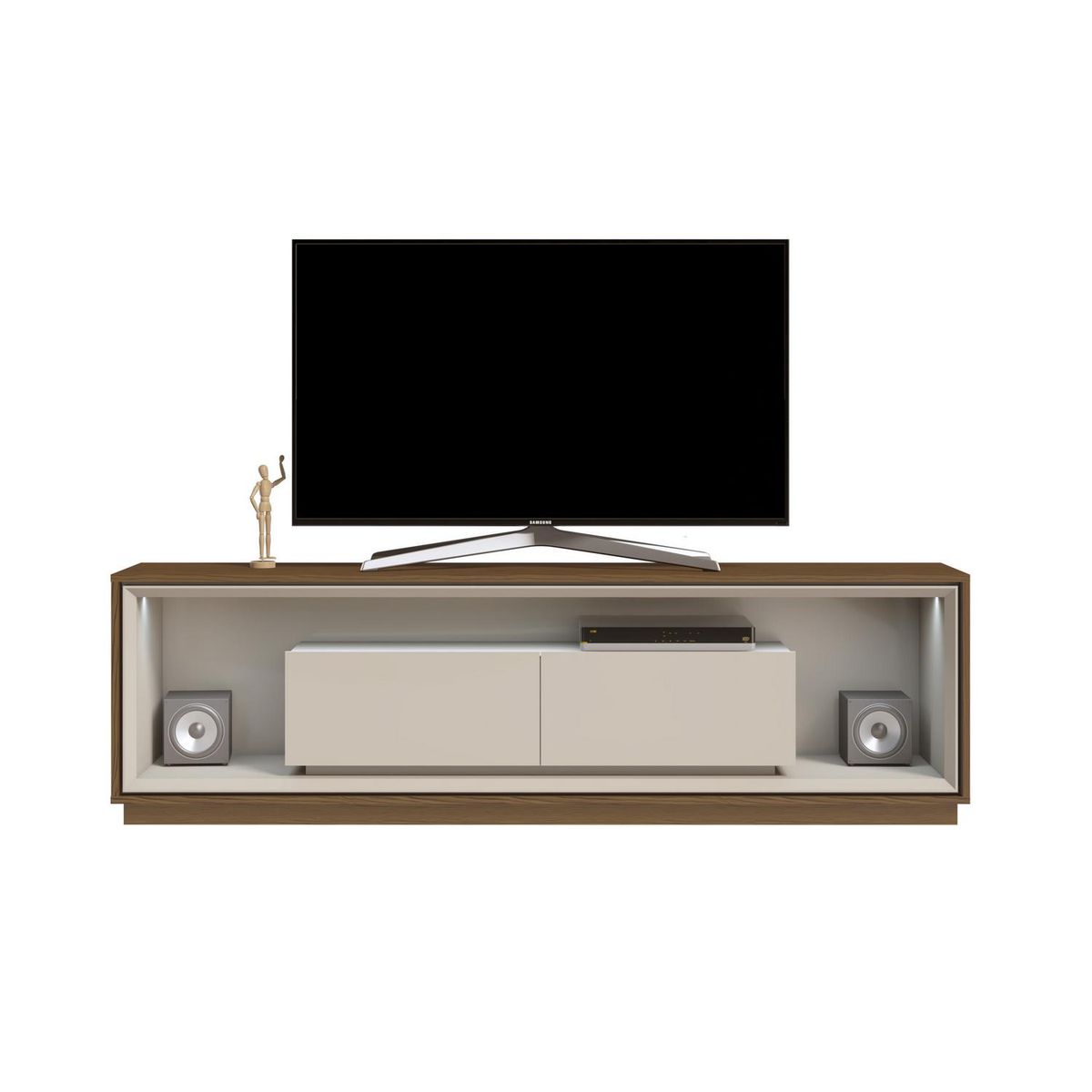 ALTAVISION - Rack 60 " Opera Blanco/Café 39x53x180 cm