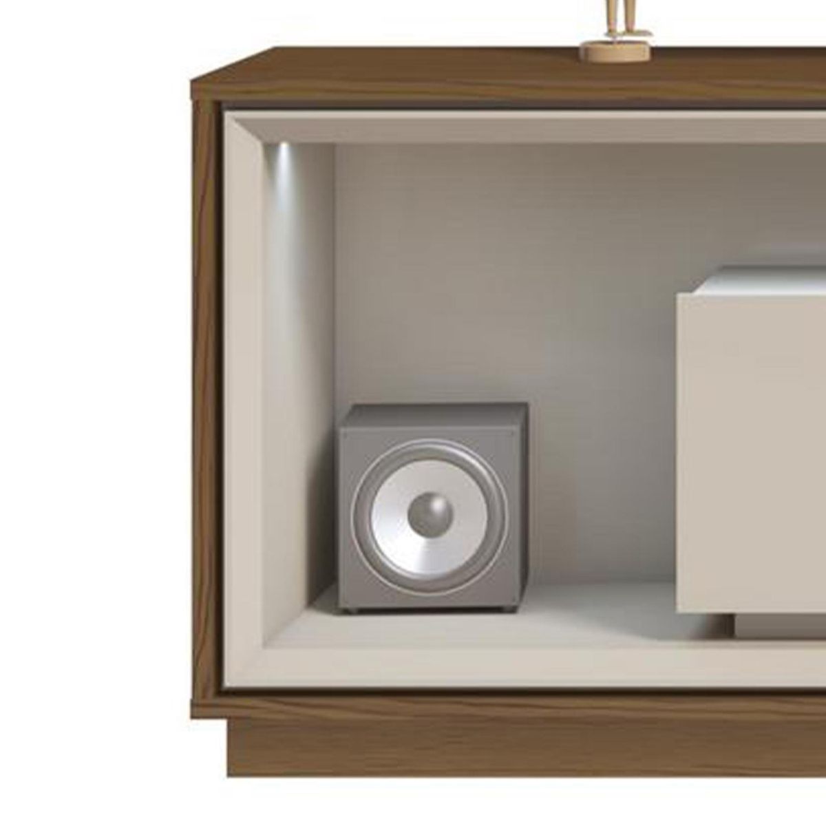 ALTAVISION - Rack 60 " Opera Blanco/Café 39x53x180 cm