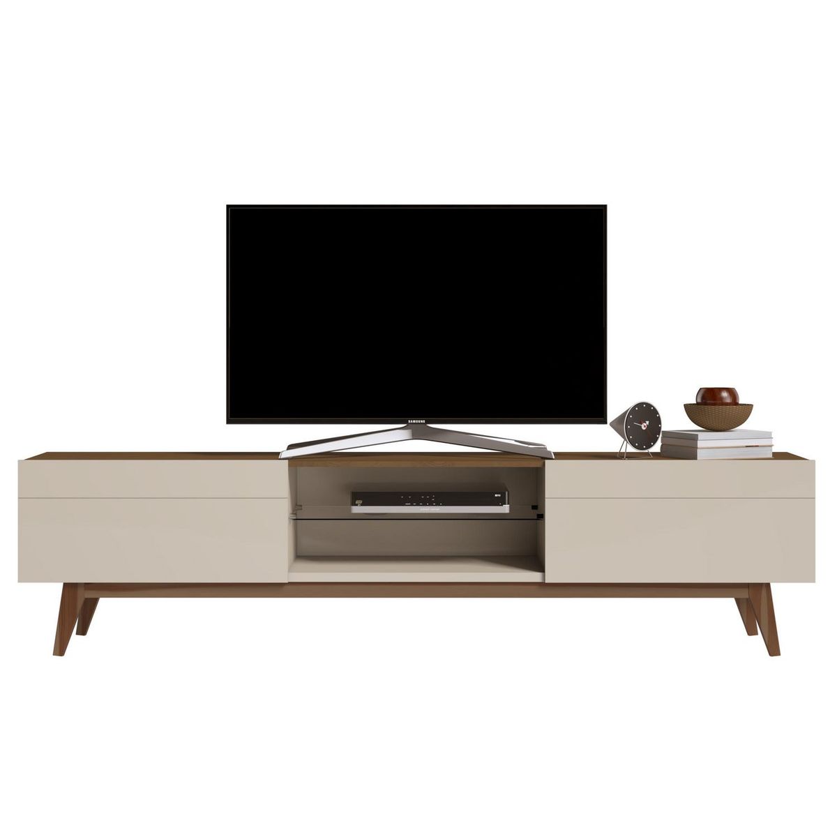 ALTAVISION - Rack 60 " Classic Blanco/Café 40x52x218 cm